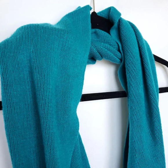 ECHO Infinity Knit Scarf Blue Shawl Circle Loop Cowl Neck Warmer Acrylique - Picture 5 of 6